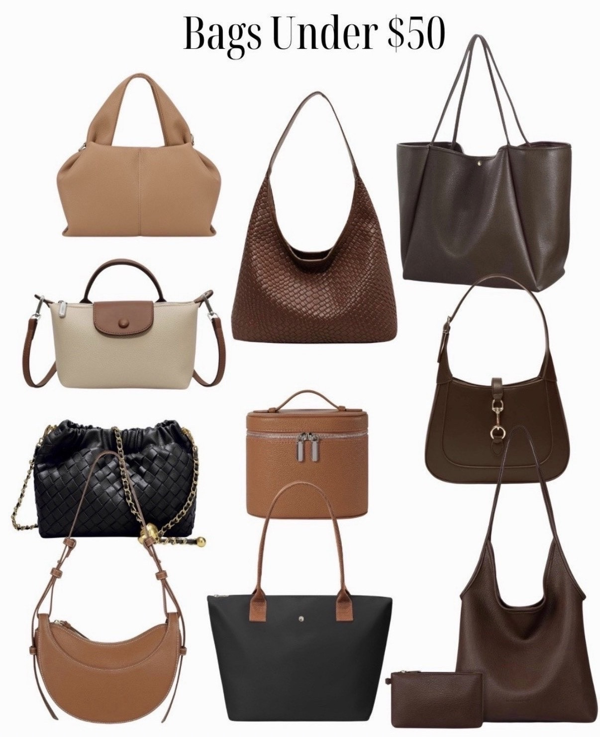 Amazon bags under $50 
#amazon #amazonfashion #bag #tote #fauxleather #suede 

#LTKSeasonal #LTKFindsUnder100 #LTKFindsUnder50