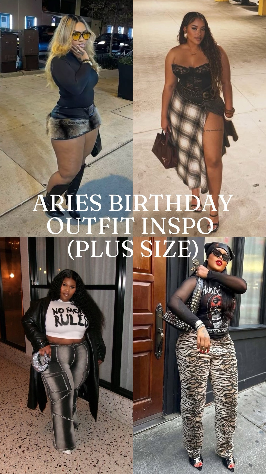 Aries plus size birthday outfit inspo. Love edgy looks and I don’t any other group of women who pull it off better. Birthday outfits can be whatever you want as long as you feel good in what you’re wearing  

#LTKSeasonal #LTKPlusSize #LTKootd