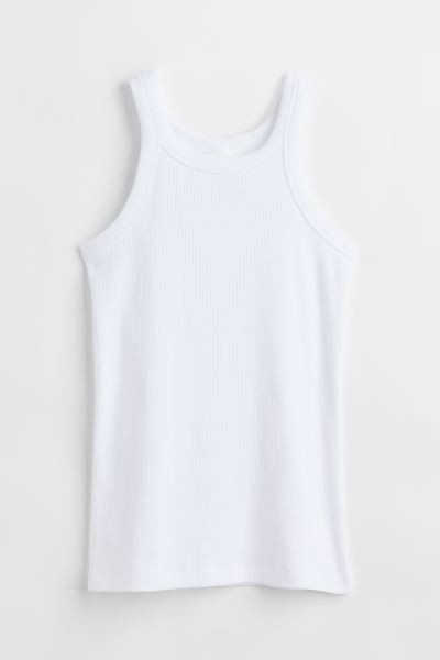 Cotton Jersey Tank Top | H&M (US + CA)