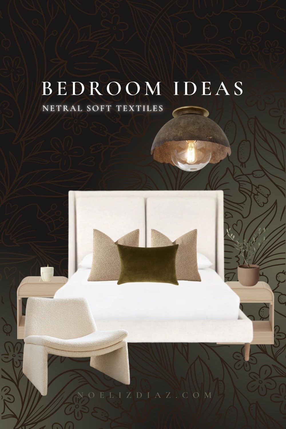 A neutral cozy bedroom for a beautiful night sleep! #interiors #bedroom #home 

#LTKmorningroutine #LTKHome #LTKselfcare