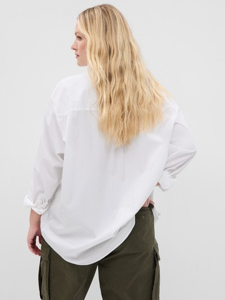 Organic Cotton Poplin Big Shirt | Gap (US)