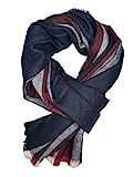 Plaid Fashion Scarf Super Soft Luxurious Winter Scarves Unisex (Red Stripe) | Amazon (US)