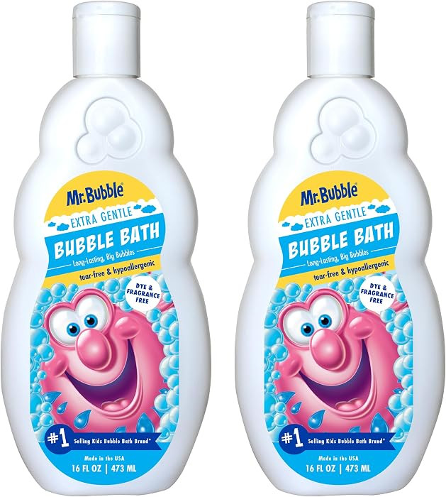 Mr. Bubble Extra Gentle Bubble Bath - Hypoallergenic, Tear Free Bubble Bath Solution Perfect for ... | Amazon (US)