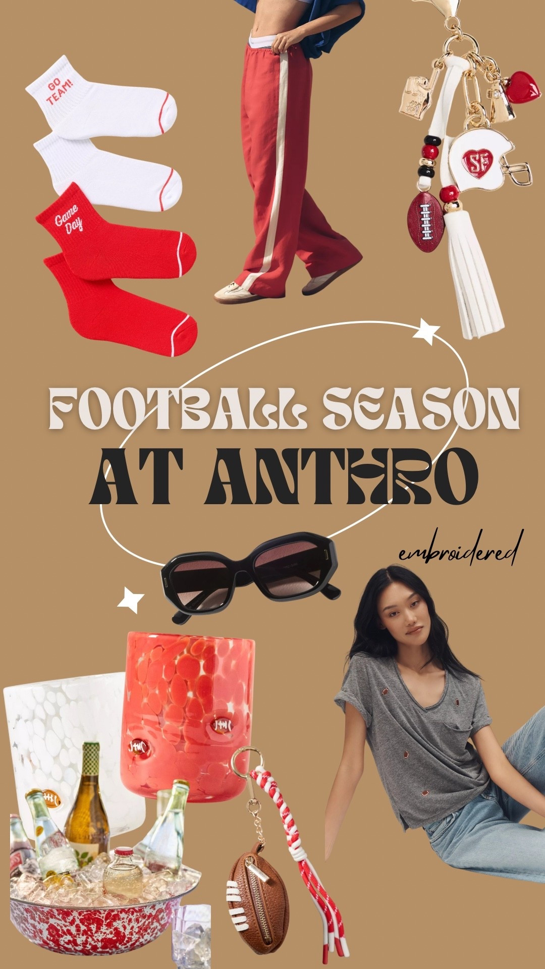 you can’t have too much team spirit babe! #anthropologie #gameday