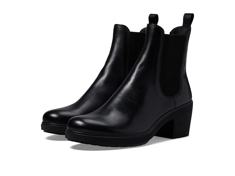 ECCO Zurich Buckle Ankle Boot Women's Boots Black : EU 42 (US Women's 11-11.5) M, Leather | Zappos