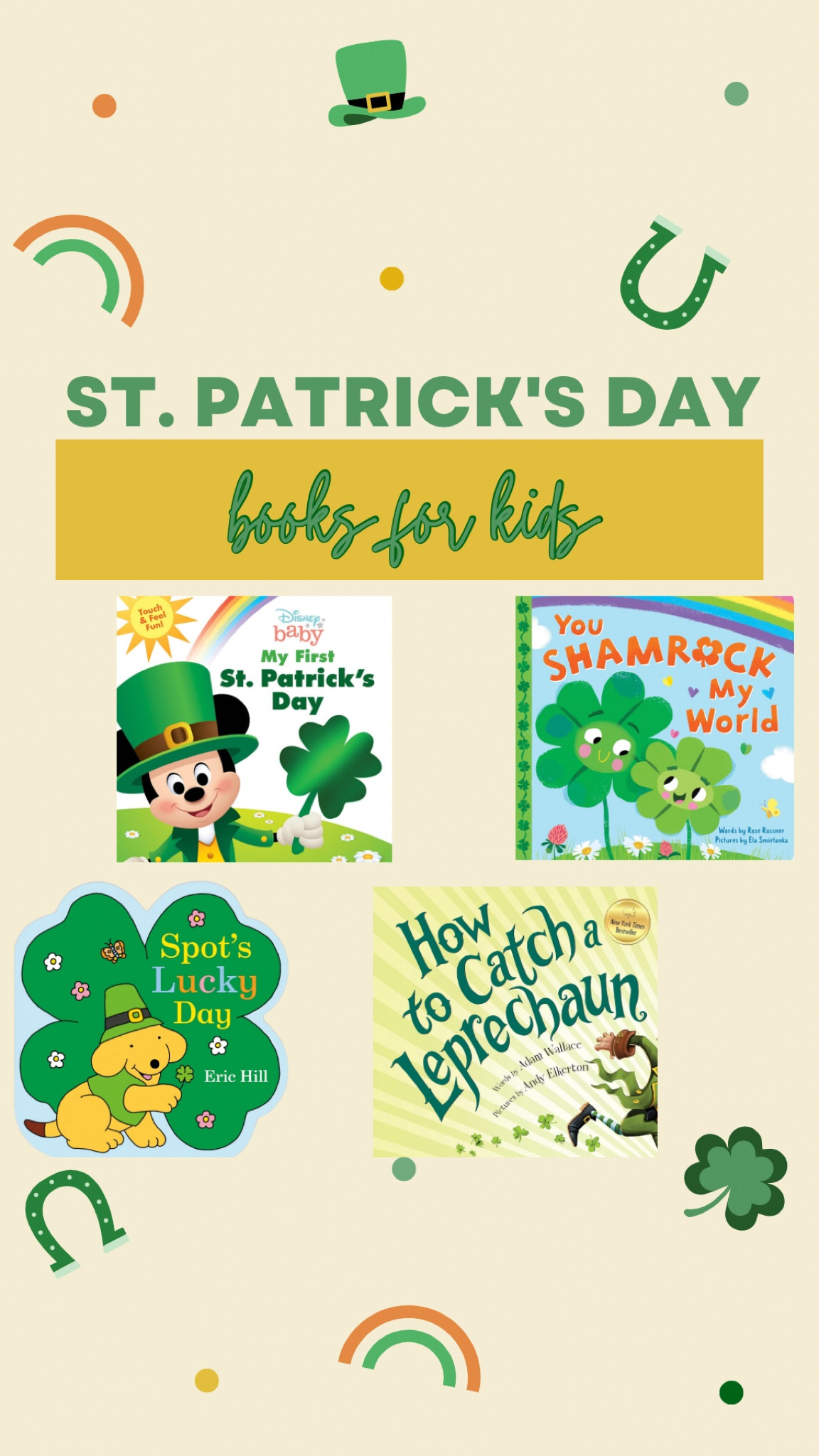 Saint Patrick’s Day books for babies and kids. Can’t wait to get these ordered! 🍀💚

#LTKkids #LTKbaby #LTKSeasonal