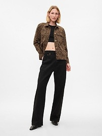 Leopard Denim Chore Jacket | Gap (US)