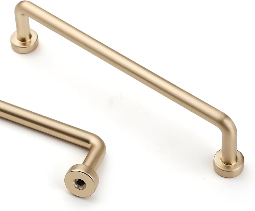 Asidrama 10 Pack 5 Inch(128mm) Brushed Brass Kitchen Cabinet Handles, Cabinet Pulls Kitchen Cabin... | Amazon (US)