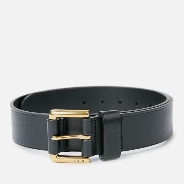 Polo Ralph Lauren Men's Leather Polo Dress Belt - Black | The Hut (Global)