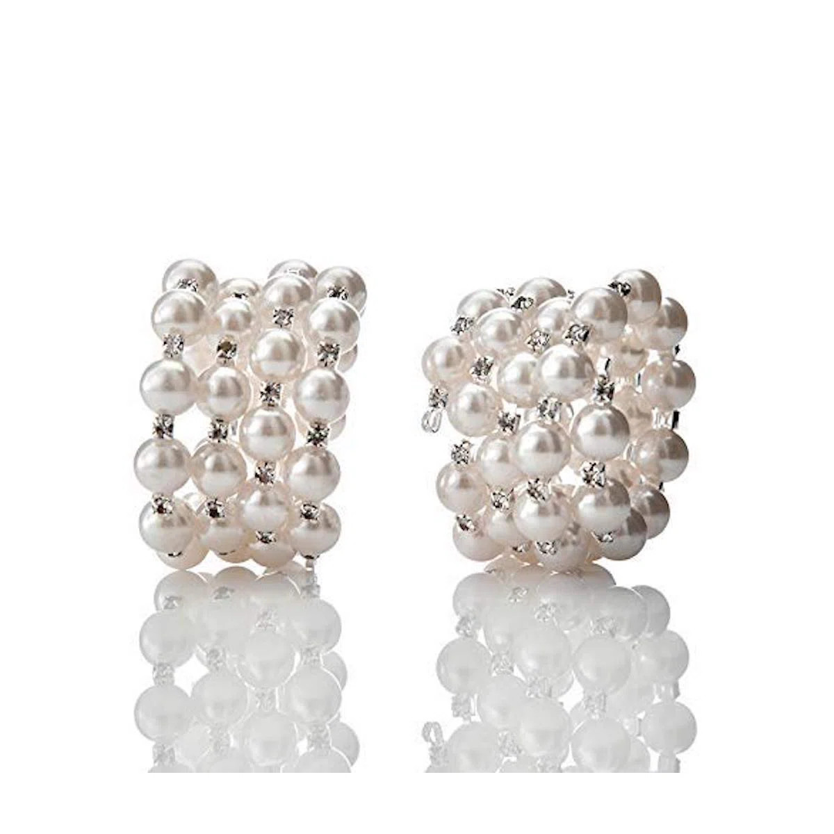 Pearl Napkin Rings Set with Crystal Accents for Elegant Dining Table Decor – Perfect Christmas ... | Wayfair North America
