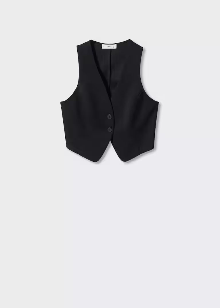 Buttons suit waistcoat -  Women | Mango United Kingdom | MANGO (UK)
