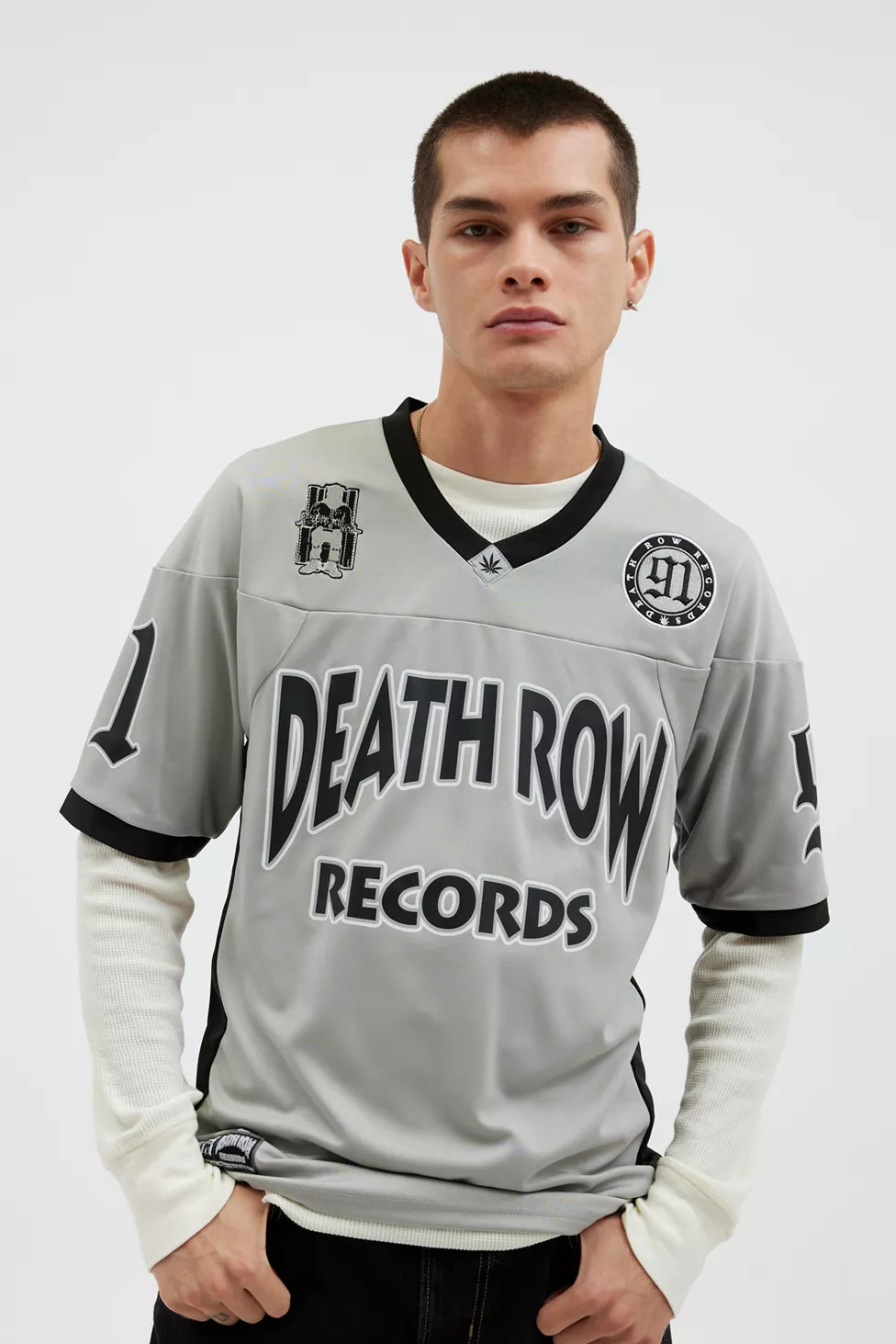 Death Row Records Football Jersey Tee | Urban Outfitters (US and RoW)