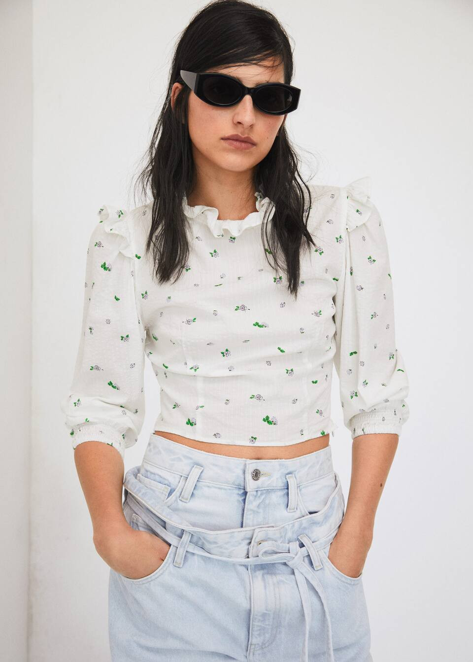 Acetate frame sunglasses | MANGO (US)