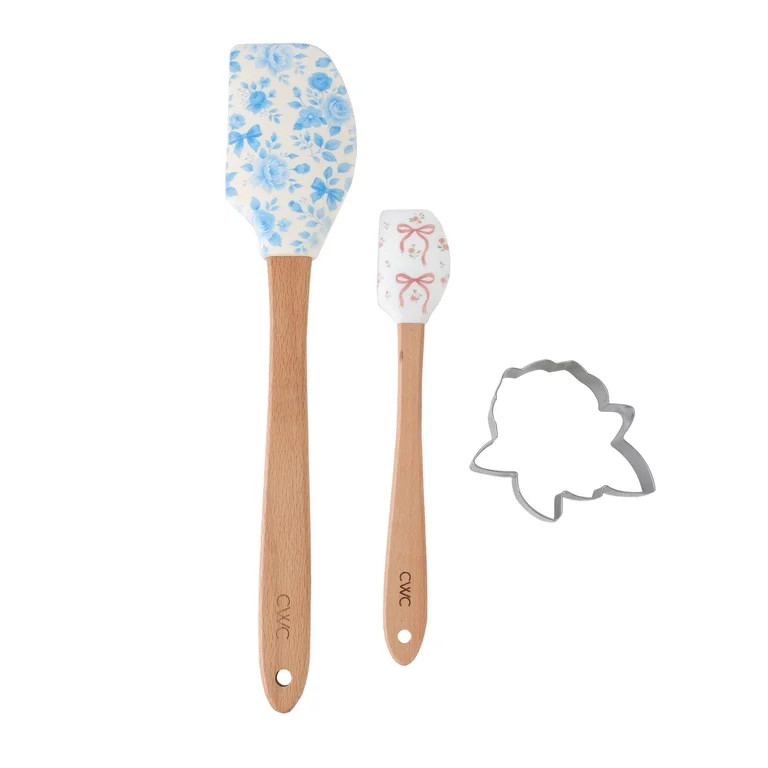 CWC 3PC SPATULA&COOKIE CUTTER SET PNK N GRN | Walmart (US)