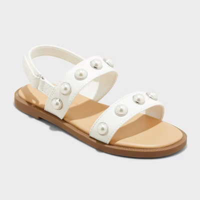 Toddler Selene Pearl Sandals - Cat & Jack™ | Target