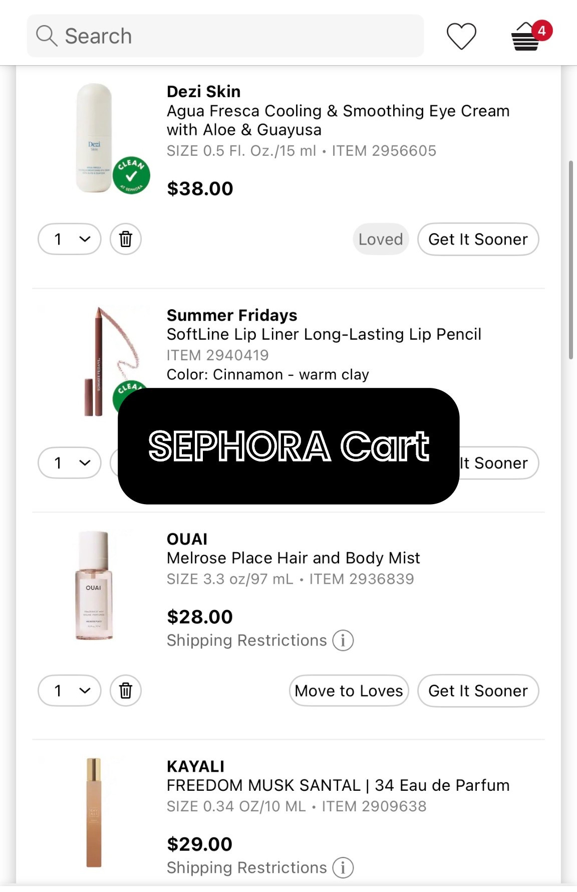 New items at @Sephora that are in my cart 🛍️
@Summer Fridays 



#LTKBeauty #LTKU #LTKselfcare