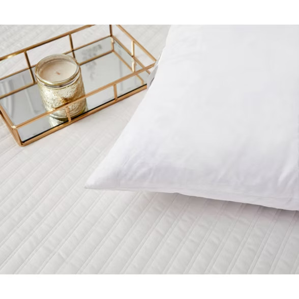 Feather Filled Euro Square Pillow White 2pk - Blue Ridge Home Fashions | Target