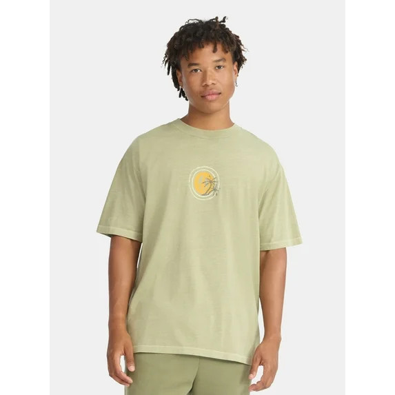 No Boundaries Oversized Cotton Graphic Tee, Men’s & Big Men’s | Walmart (US)