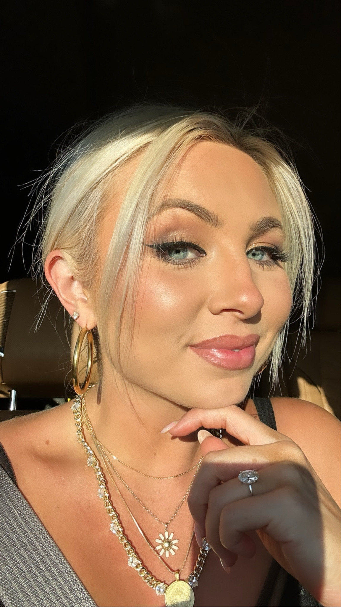 Makeup & necklace details--
Use code TANNER for 15% off Tarte products 

#LTKunder100 #LTKbeauty #LTKstyletip