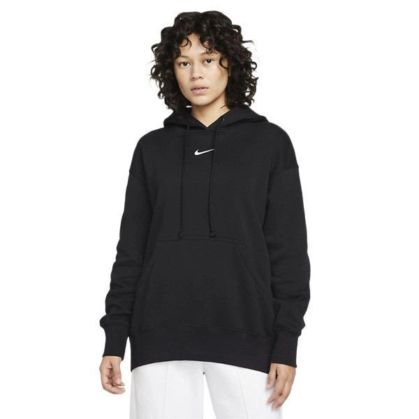 Women's Nike Sportswear Phoenix Fleece Hoodie Large Black/Sail | Scheels