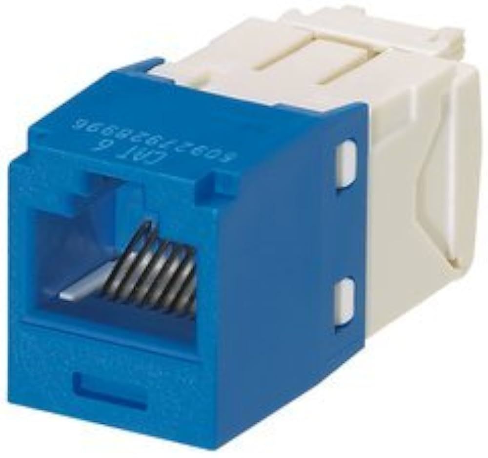 Panduit CJ688TGBU Mini-Com TX6 Plus Giga-Channel Cat6 Jack, Blue, Box of 50 | Amazon (US)