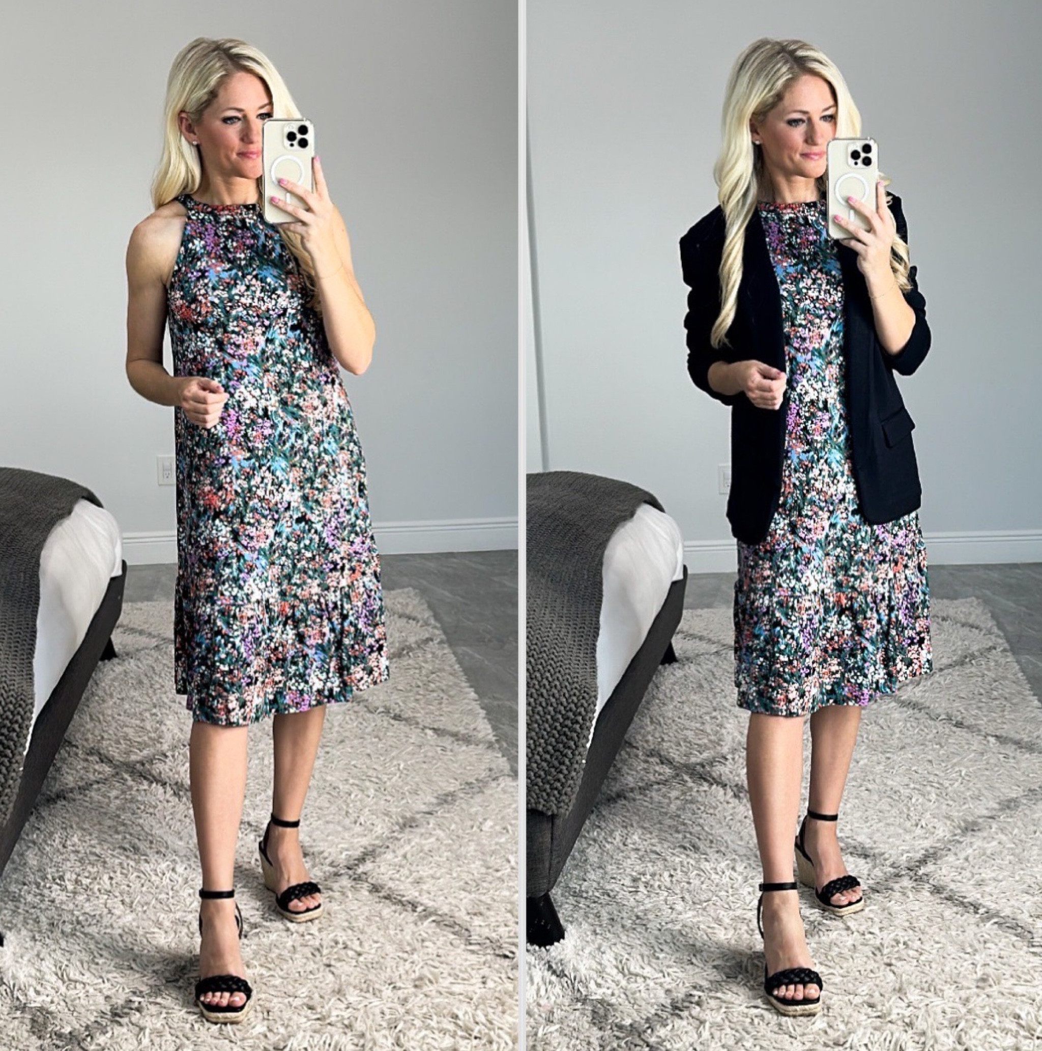 $16 Walmart dress is so stretchy and soft! Ties at back of neck. Add a blazer to wear to the office. Wearing XS, more colors available. 

#LTKFind #LTKunder50 #LTKstyletip