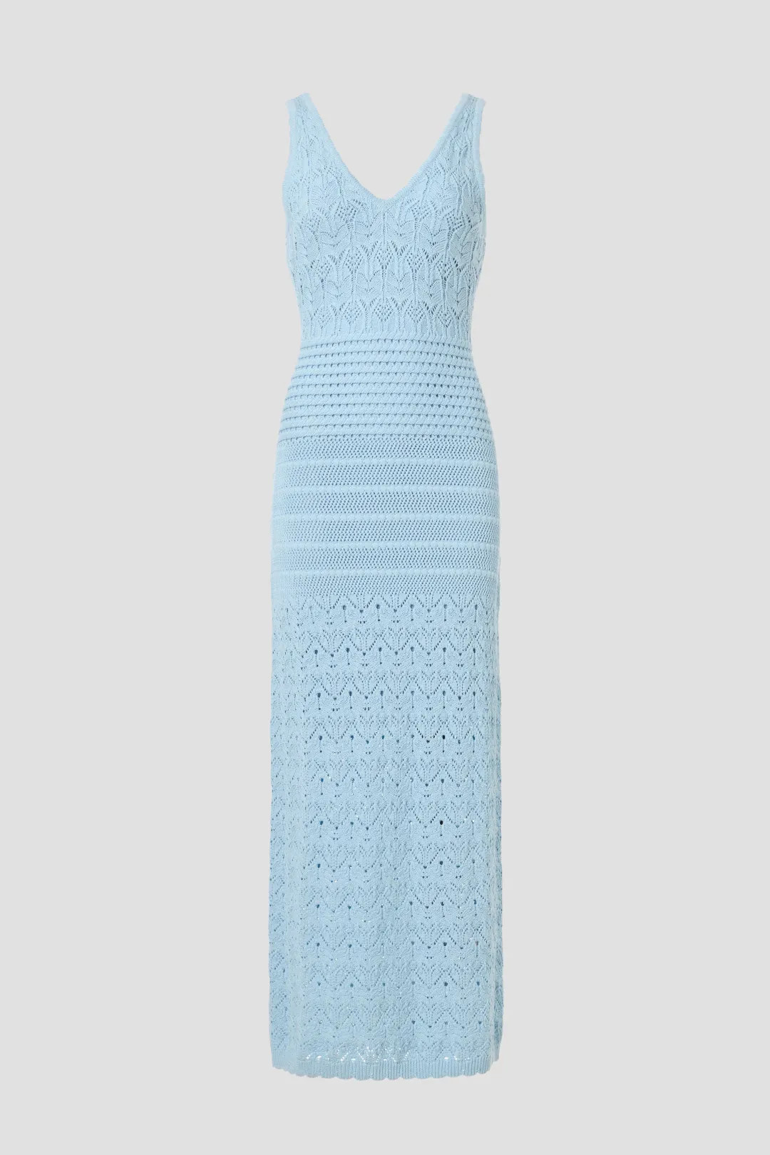 Blue Crochet Knit Dress | Rent the Runway
