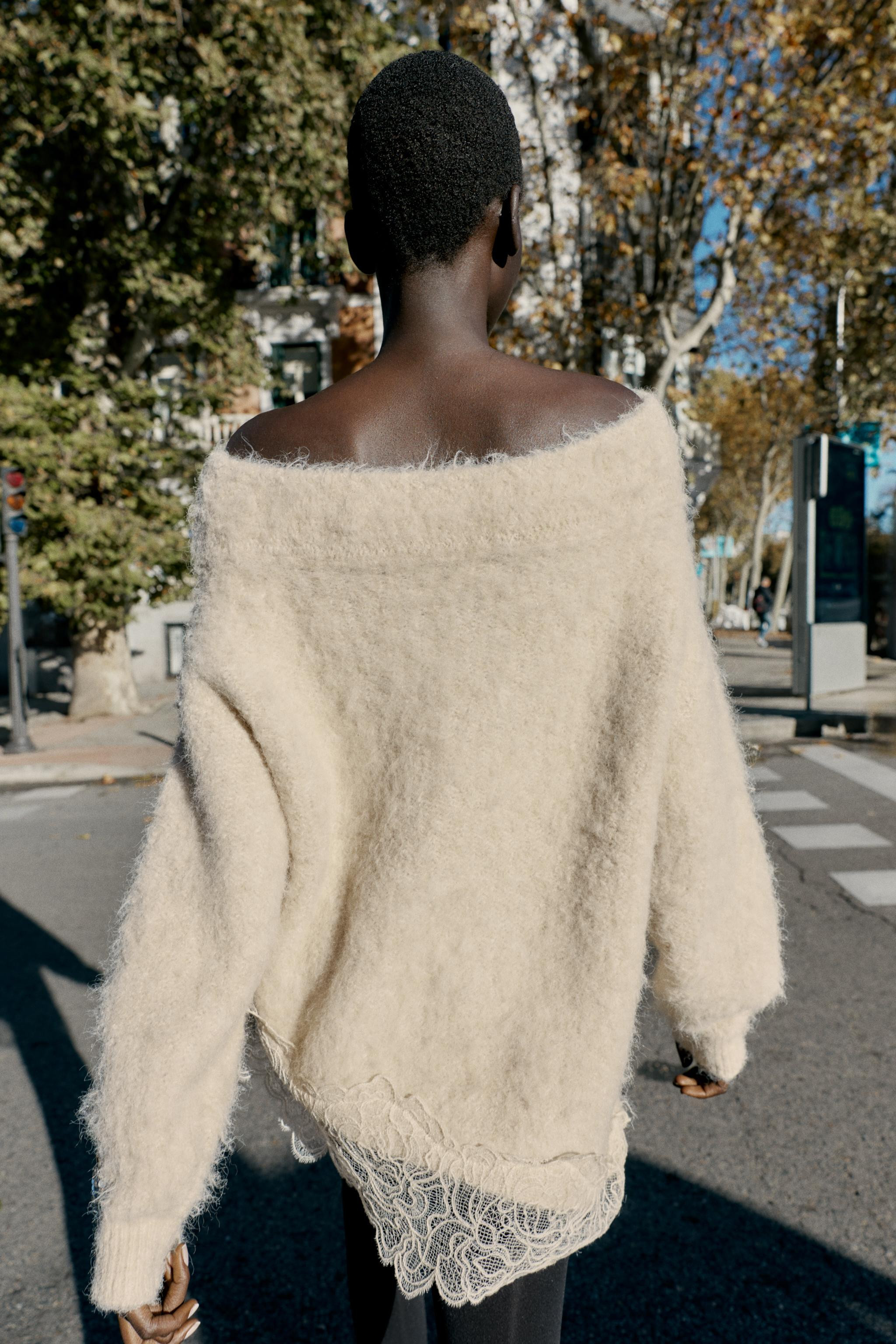 COMBINATION LACE KNIT JUMPER | Zara US