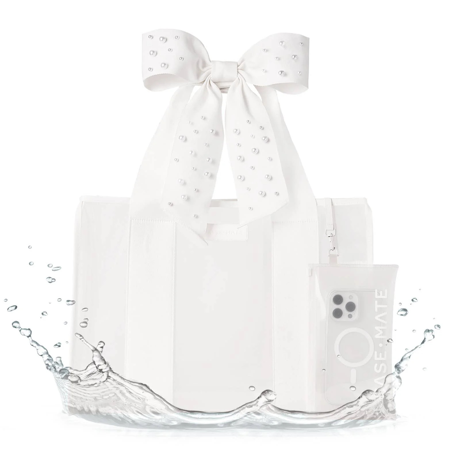 Case-Mate - Case-Mate Ivory Pearl Bow Jelly Tote Bag | Southern Roots Clothing Co.