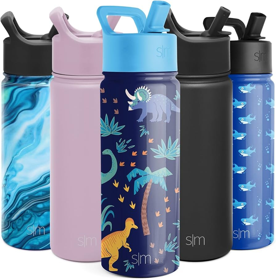 Simple Modern Kids Water Bottle with Straw Lid | Insulated Stainless Steel Reusable Tumbler for T... | Amazon (US)