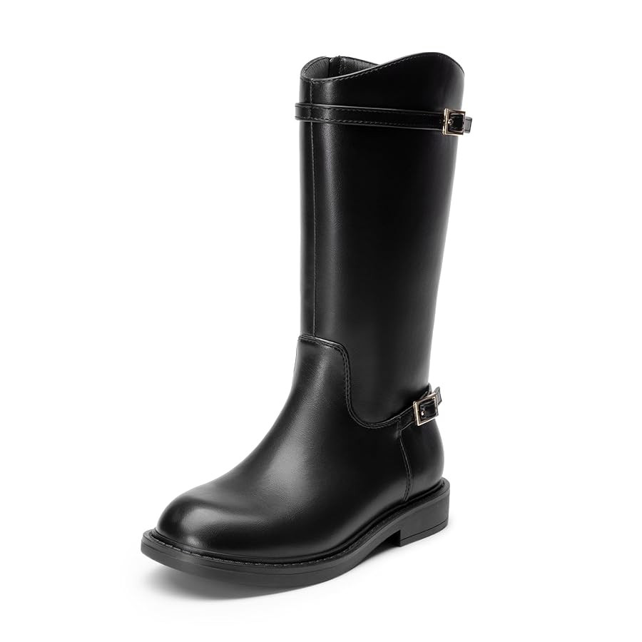 DREAM PAIRS Girls Knee High Boots Side Zipper Riding Shoes for Little Kid/Big Kid | Amazon (US)