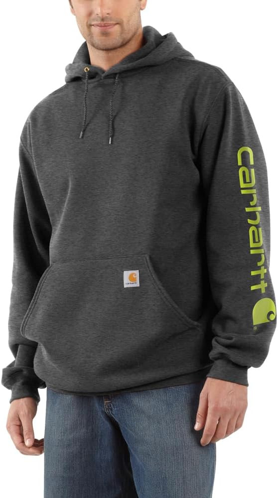 Carhartt Men's Loose Fit Midweight Logo Sleeve Graphic Sweatshirt | Amazon (US)