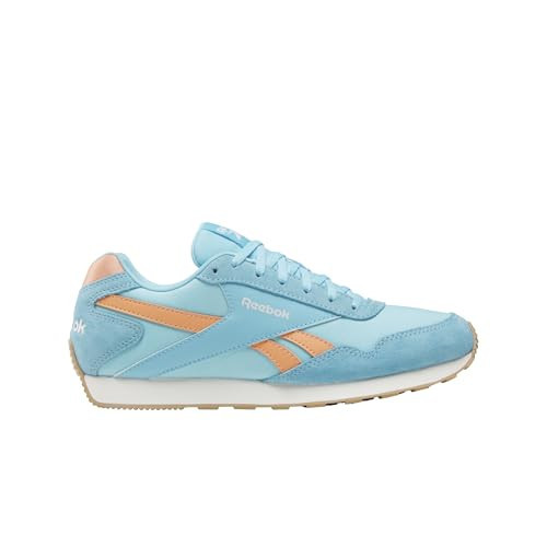 Reebok Women's Glide Low Sneaker, Digital Blue/Sunkissed Orange/Chalk, 5.5 | Amazon (US)