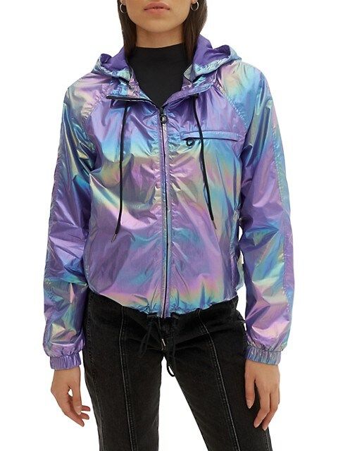 NOIZE Ezra Holographic Windbreaker Jacket on SALE | Saks OFF 5TH | Saks Fifth Avenue OFF 5TH (Pmt risk)