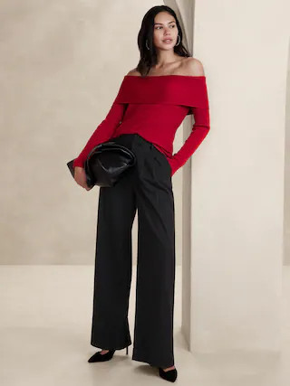 Off-Shoulder Sweater | Banana Republic Factory
