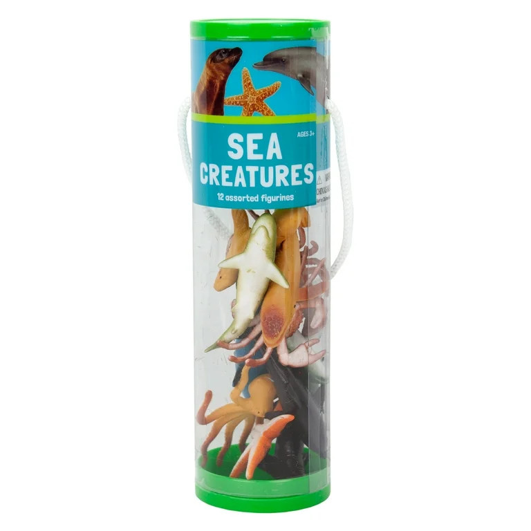 Best Brands Small Blue Traditional Toy Sea Creatures Educational Playset for Learning Sea Creatur... | Walmart (US)
