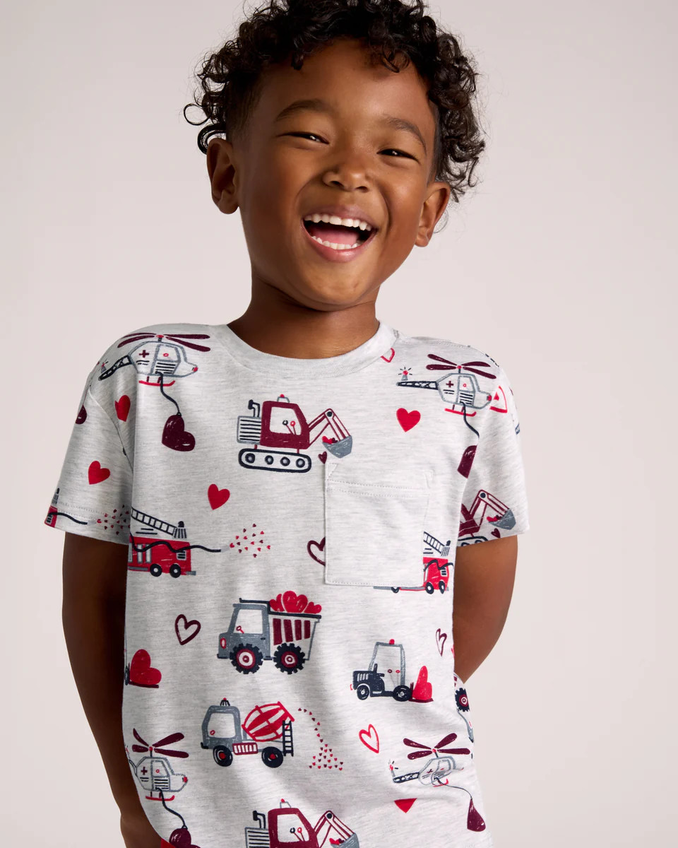 Loads of Love Relaxed Pocket Tee | Little Sleepies