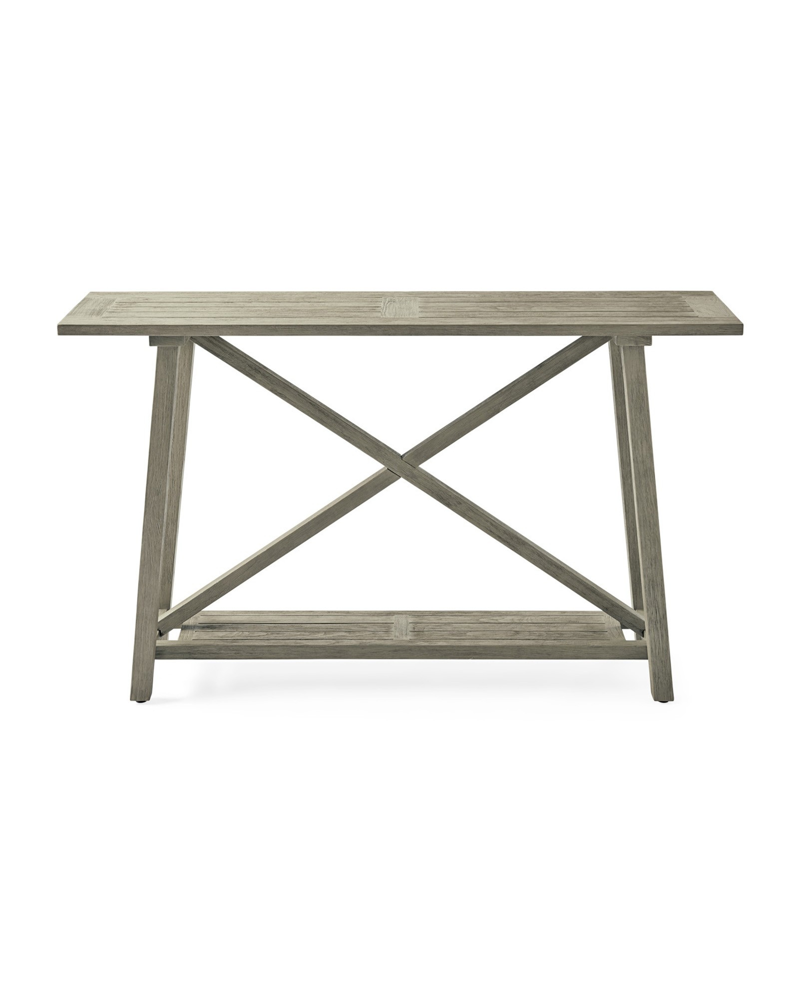 Crosby Teak Console - Vintage Grey | Serena and Lily
