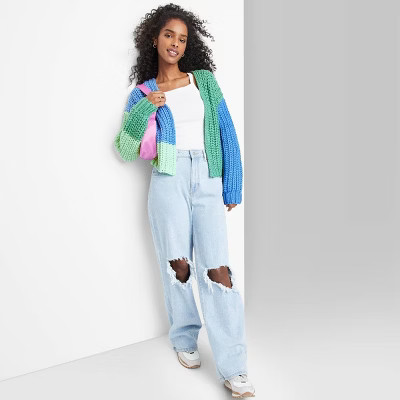 Women's Crafted Chunky Knit Cardigan - Wild Fable™ | Target