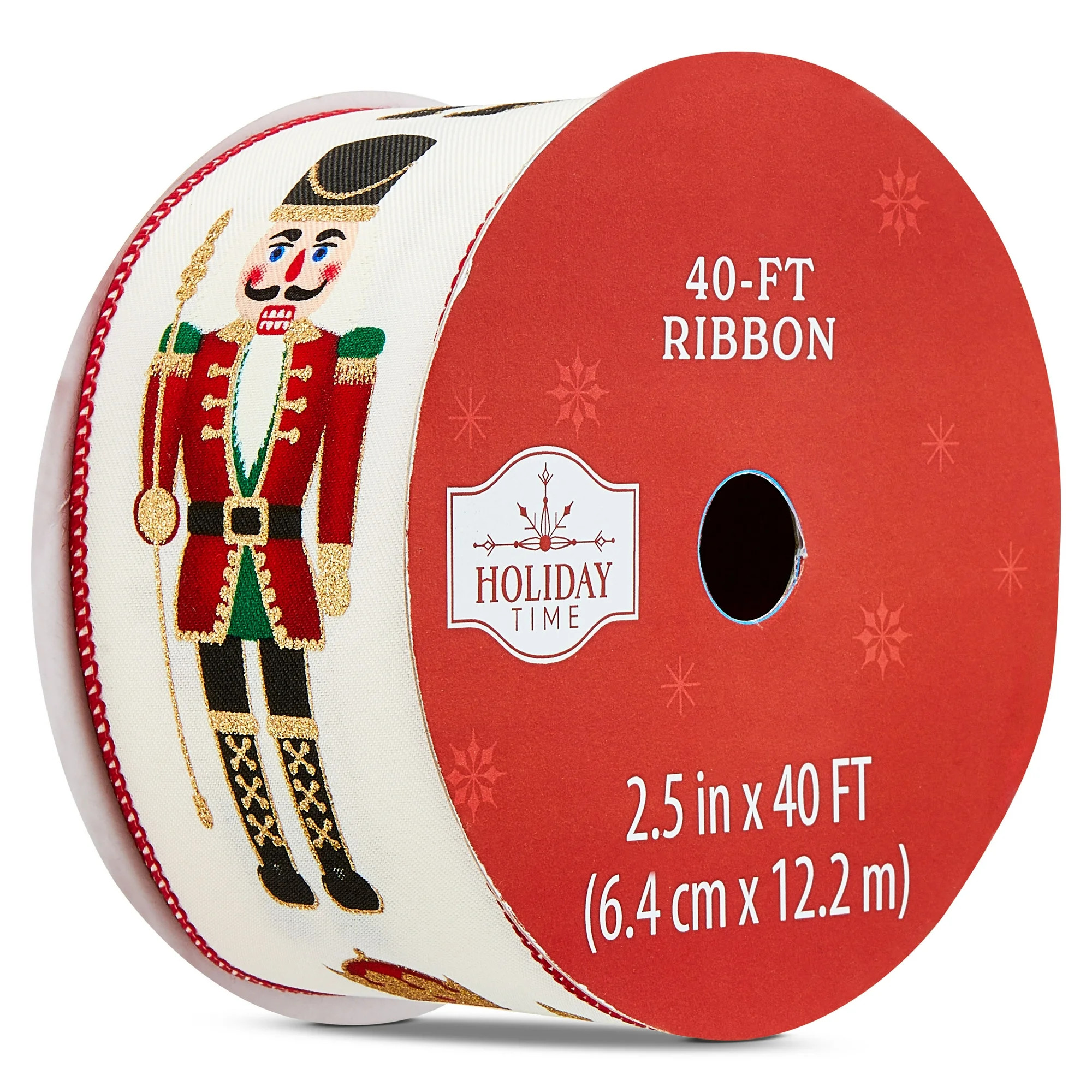 Multicolor Nutcracker Christmas Ribbon, 2.5" x 40', by Holiday Time | Walmart (US)