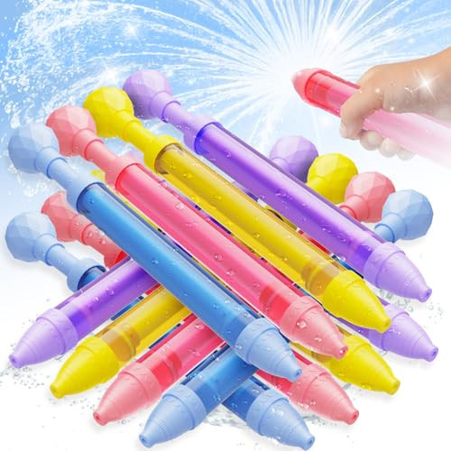12 Pack Water Gun Wide Spray Water Squirt Gun for Kids Adults, Sparkle Burst Spray Gun Bulk for Kids Ages 4-12, Water Shooters for Pool Toy Swimming Beach Backyard Outdoor Party Favors | Amazon (US)