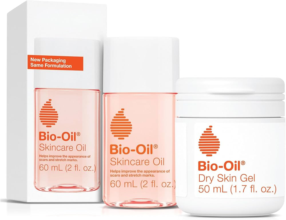 Bio-Oil Dry Skin Travel Skincare Bundle - 1.7 Oz Skincare Oil and 2 Oz Dry Skin Gel | Amazon (US)