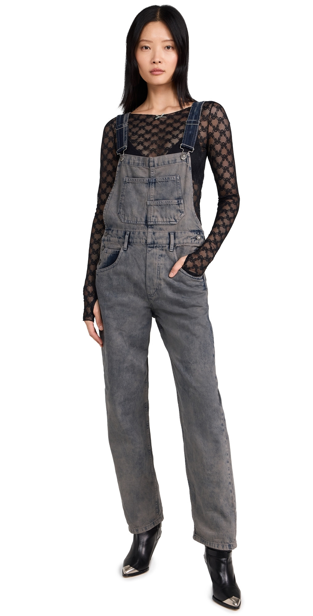 Free People Ziggy Overalls City Fog S | Shopbop