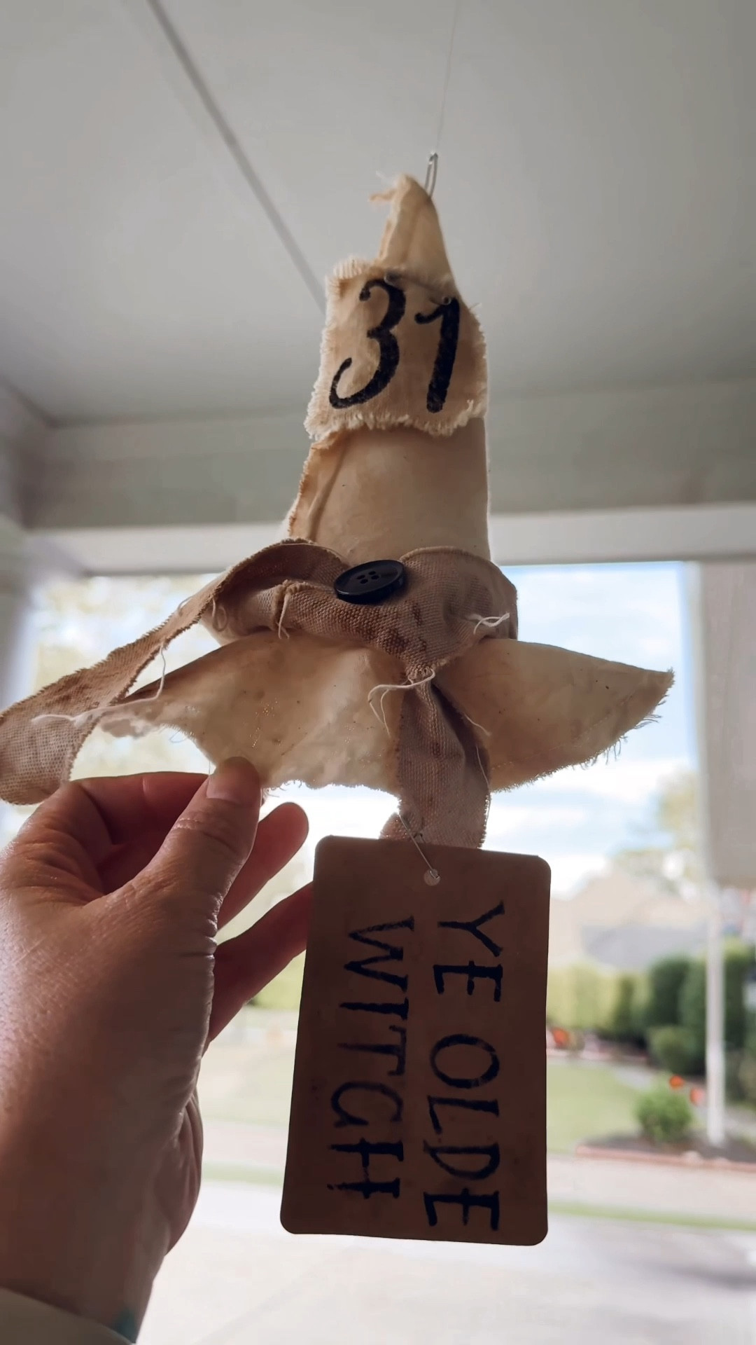 Shop my Falloween front porch below! My newest addition is this adorable ghost pumpkin from MJ Home!