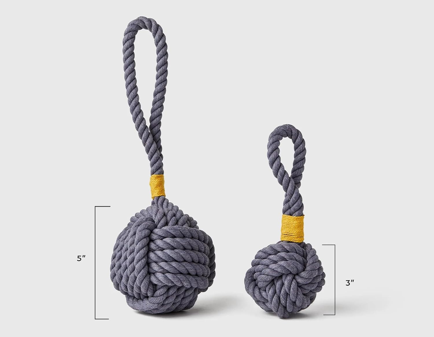Jax & Bones Dog Rope Toy - 3" Grey Celtic Knot Pull Toy for Dogs - Premium Tug of War Toy for Agg... | Amazon (US)