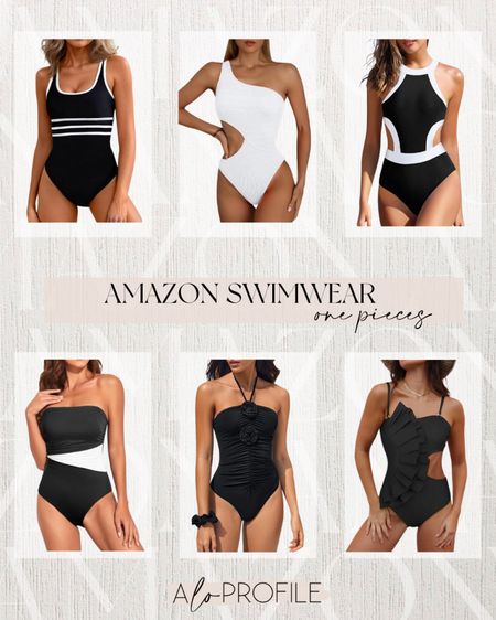 Amazon Swimwear : One Pieces // Amazon finds, Amazon fashion, swimwear, swimsuits, Amazon swim, Amazon style, beach vacation, vacation outfits, vacay outfits, Amazon resort wear, summer outfits, spring outfits, adorable fashion