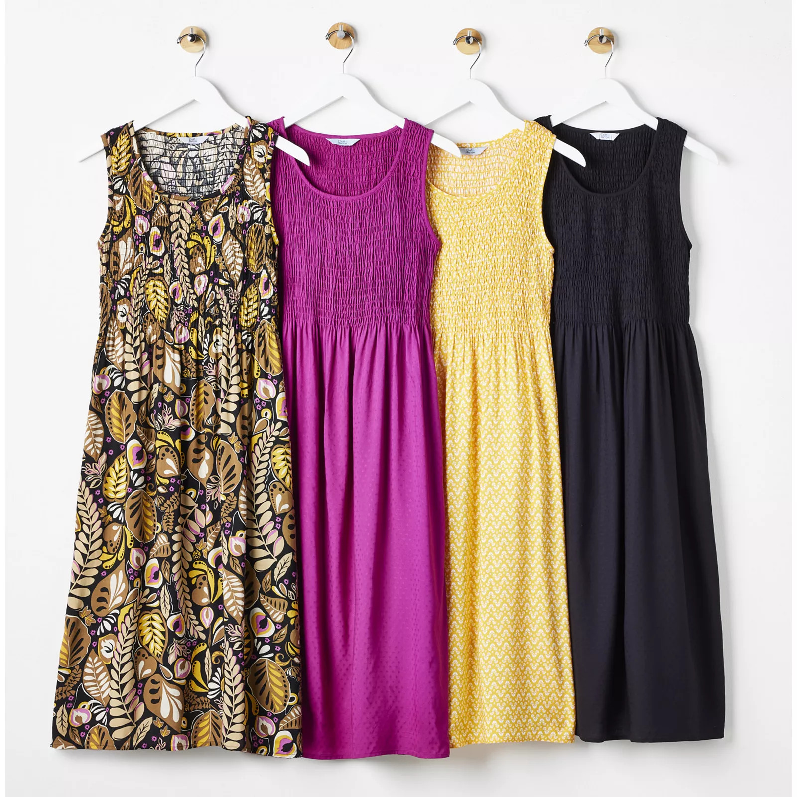 Women's Croft & Barrow® Smocked Midi Dress | Kohl's