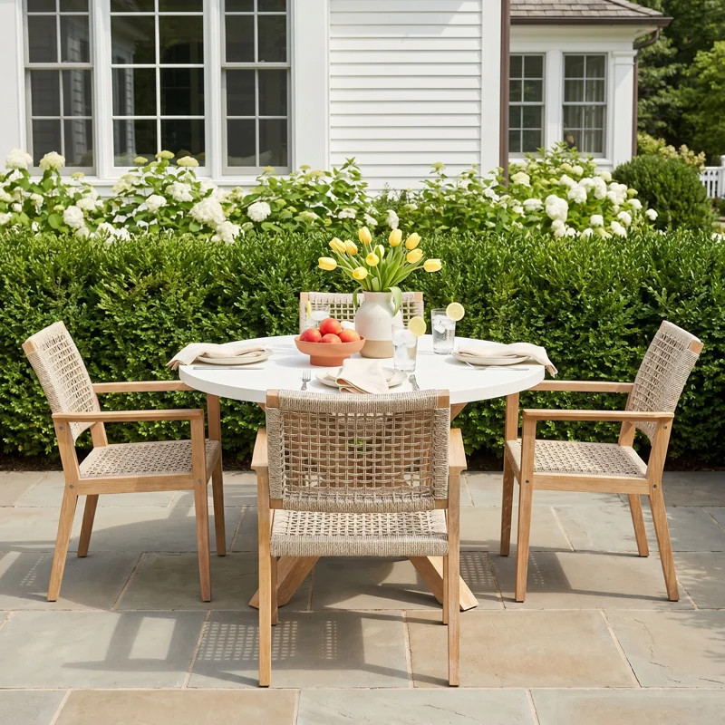 A table, good food, and great company 🤍 That’s all you need… and Birchlane makes it look stunning 🌿✨ #OutdoorDining #MinimalAesthetic #SummerHosting #LTKFinds 

 #LTKSeasonal #LTKHome #LTKSaleAlert