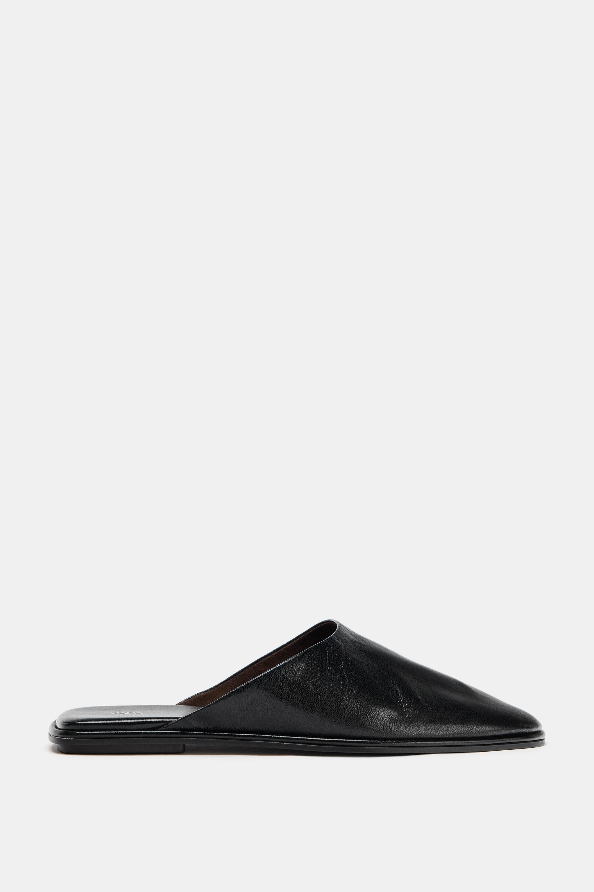 LEATHER MULE | Zara UK