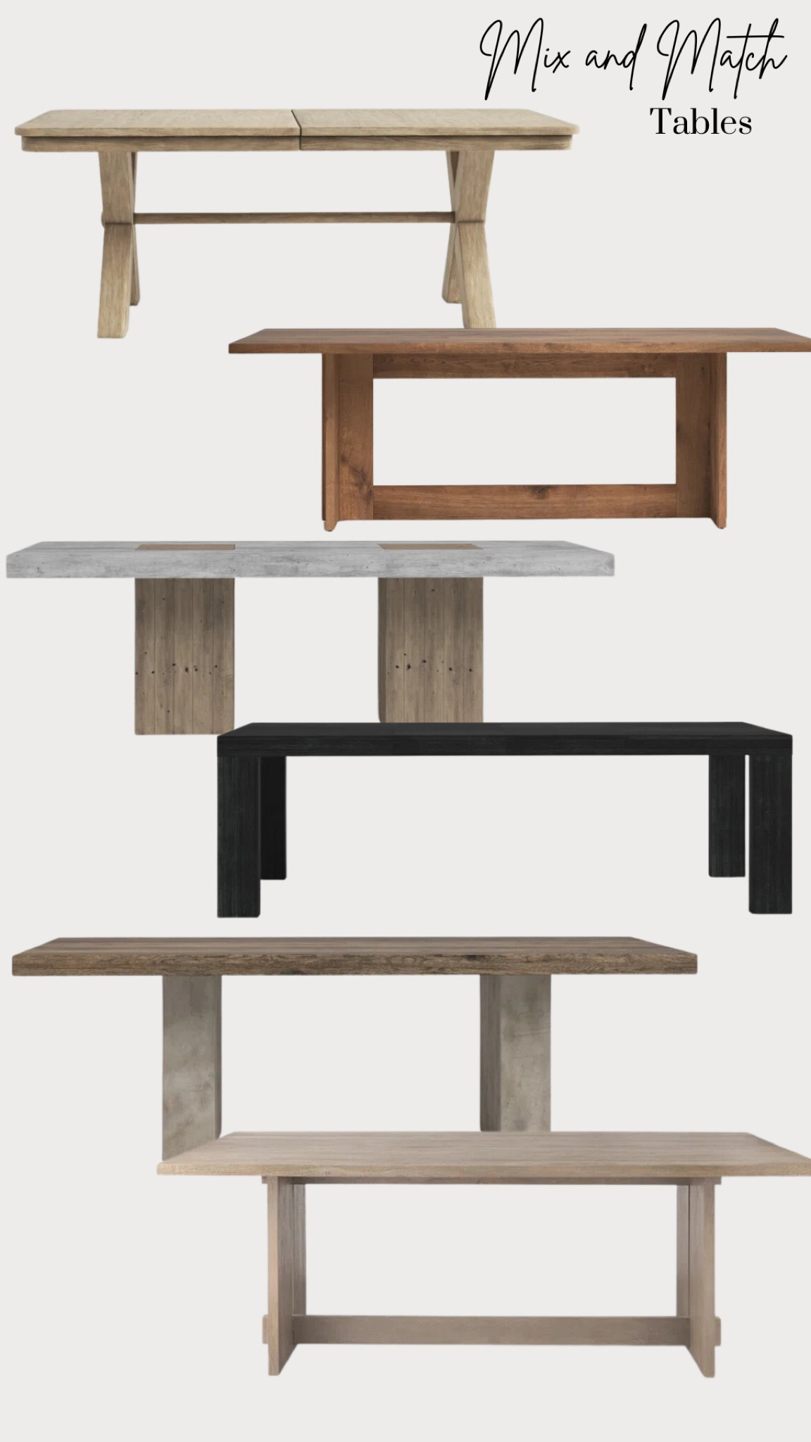Joss & Main mix and match tables 

#LTKhome